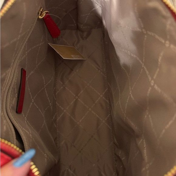 Michael Kors Red Leather Handbag - Picture 9 of 11